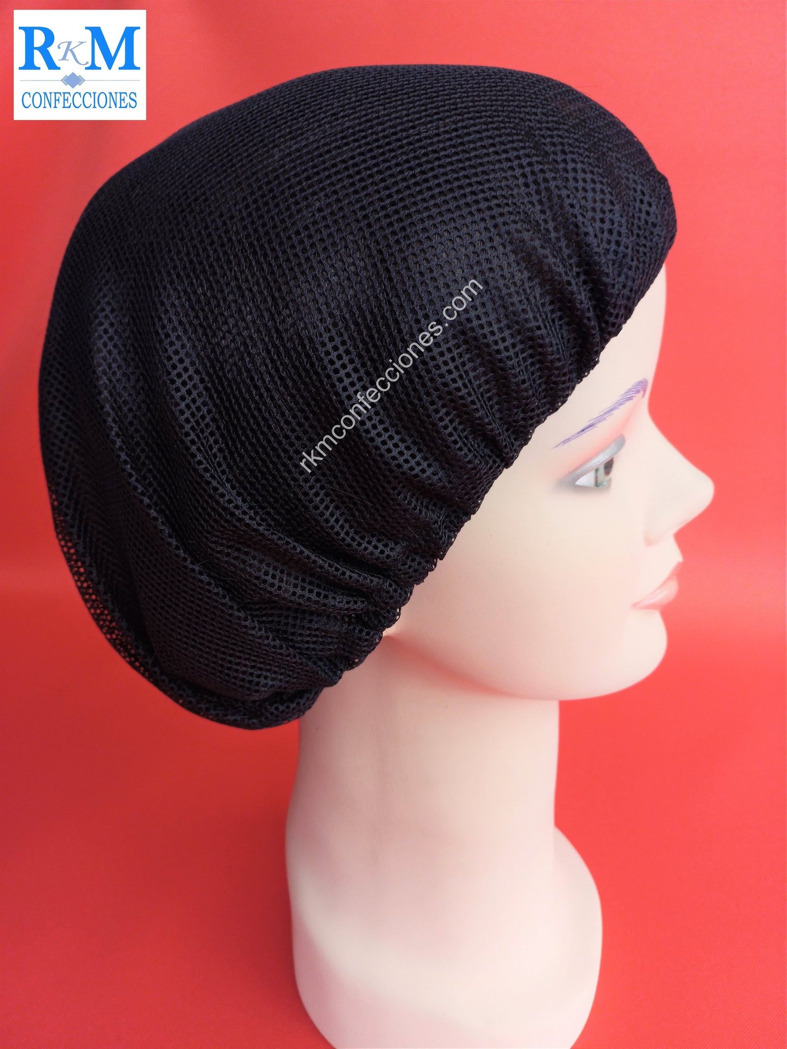 Tocas reutilizables Negro - Tocas - Cofias de tela - Tocas Redecilla para cabello - RKM Confecciones