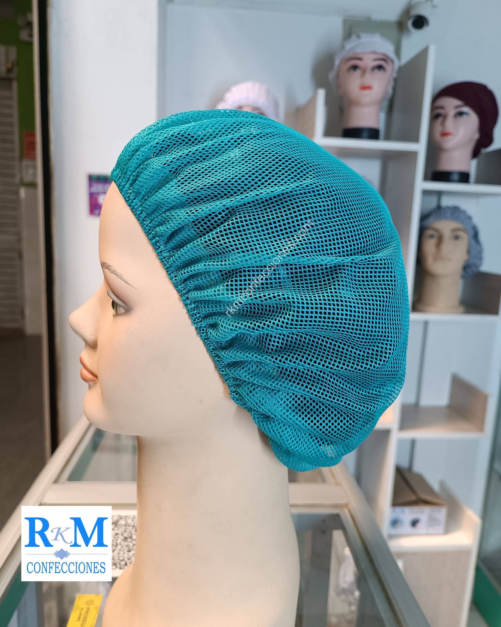 Tocas Reutilizables lavables tocas-reutilizables-turquesa Cobalto---cofias-de-tela